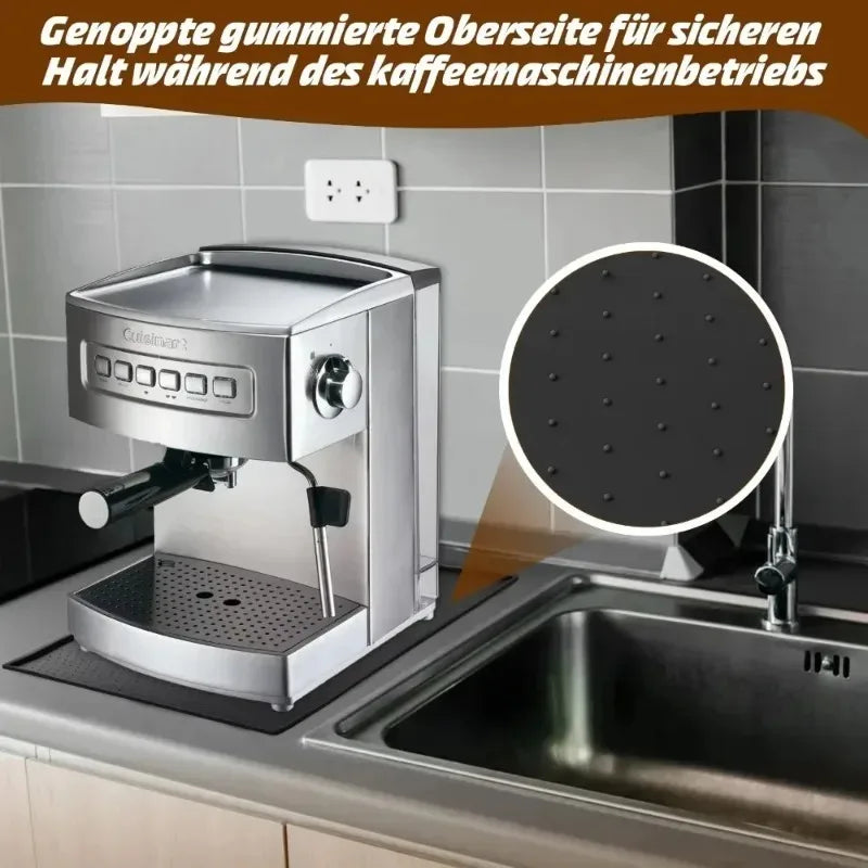 tapis silicone anti dérapant machine noir respectueux environnement moderne adhésif absorbant