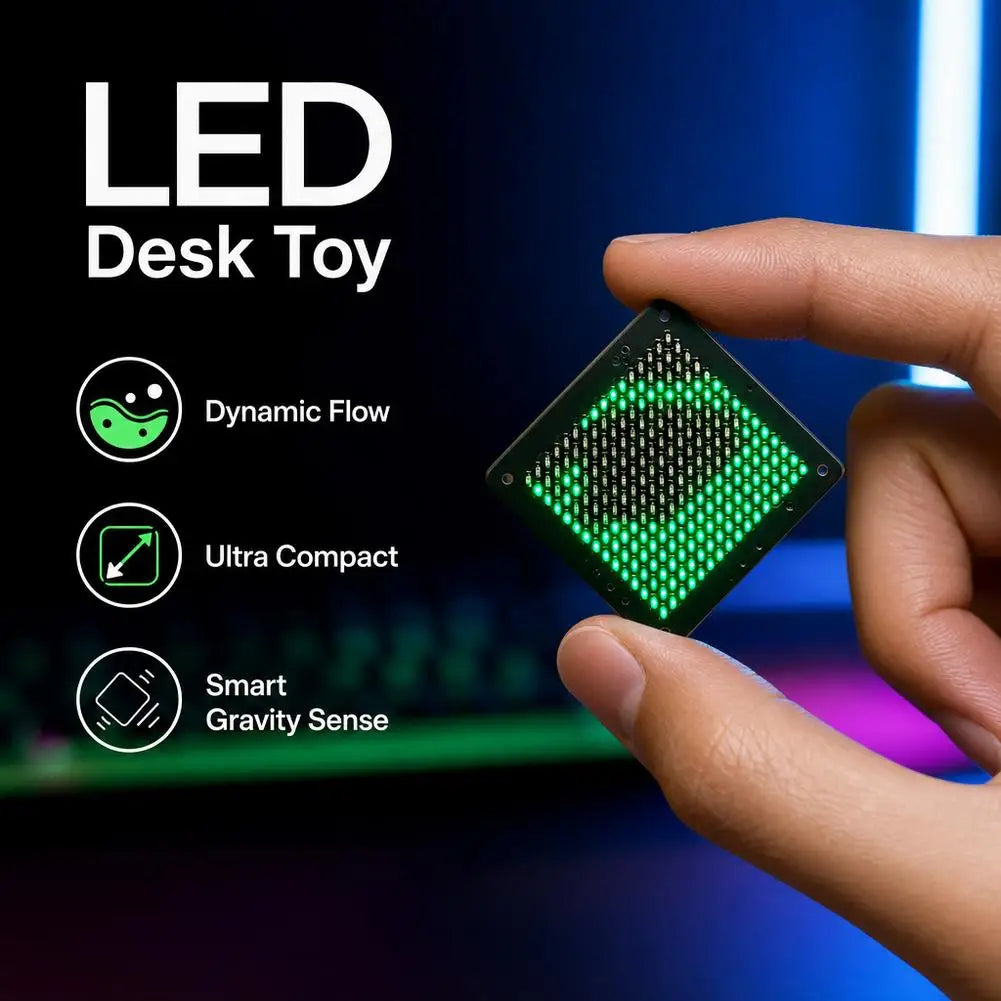 jouet led vert grille adhésif chargeur usb rechargeable dynamique gravité