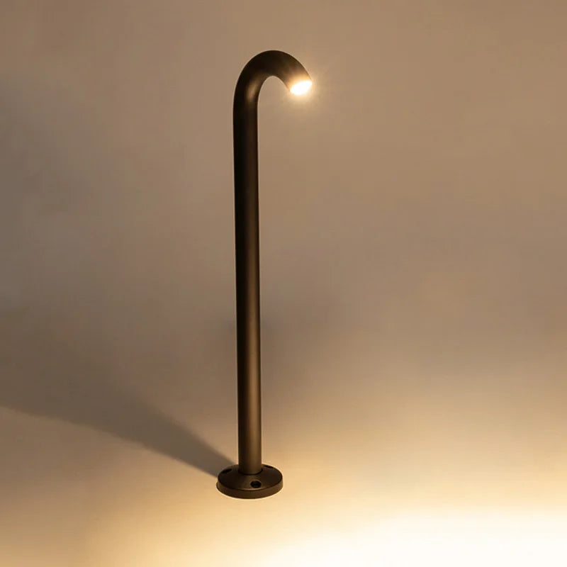 lampe solaire moderne noire 9cm 30mm 40cm hauteur jardin extérieur ip65 led 10w 249lm