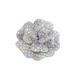 broches fleurs relief strass couleur bleue rose marron adhésif élégantes vêtements accessoires mode classiques