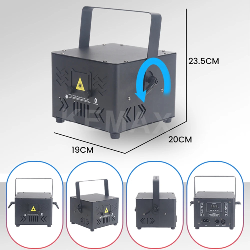 projecteur laser bluetooth 4w 6w noir moderne dmx scène dj instructions