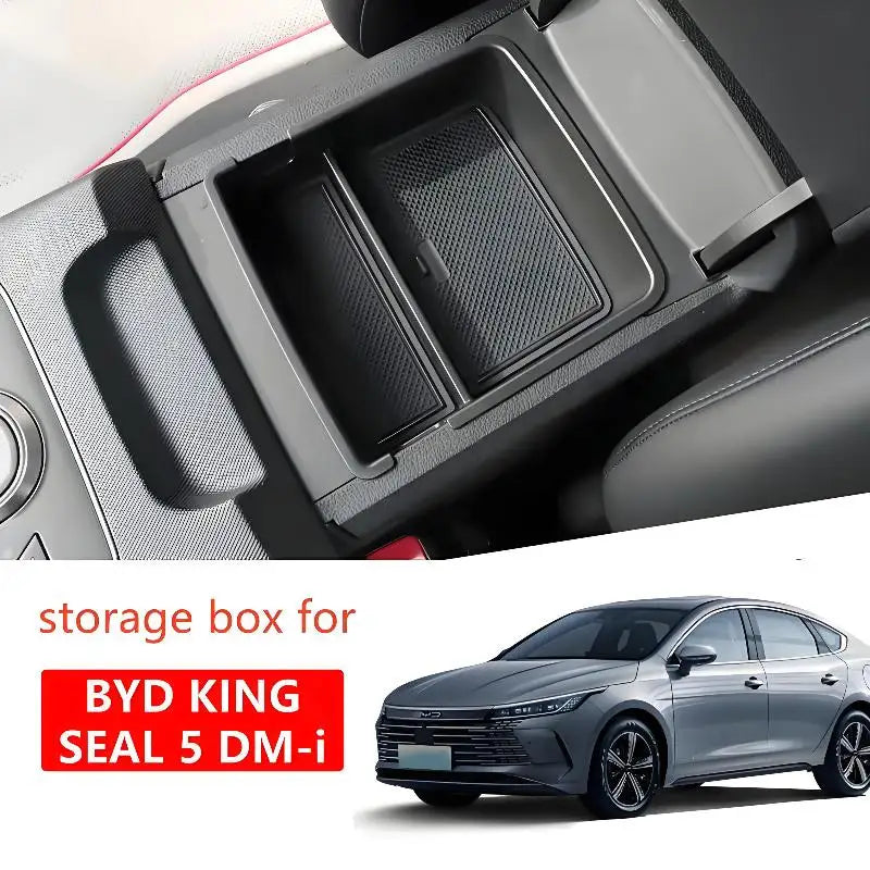rangement accoudoir voiture abs silicone compartiments modulaires console centrale byd king seal chazor 2026
