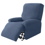 housse fauteuil inclinable gris jacquard moderne adhésif poche élastique intérieur