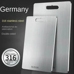 planche découper acier inoxydable antibactérienne moderne lisse poignée intégrée utilitaire cuisine 23cm 34cm