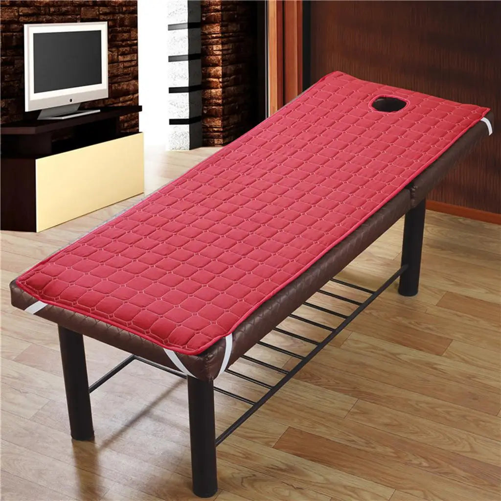 matelas massage spa corps face breath hole bandes élastiques drap épais salon beauté moderne