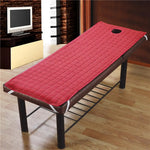 matelas massage spa corps face breath hole bandes élastiques drap épais salon beauté moderne