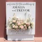 panneau decoratif mariage fleurs variées blanc rose elegantextérieurintérieurchampêtre