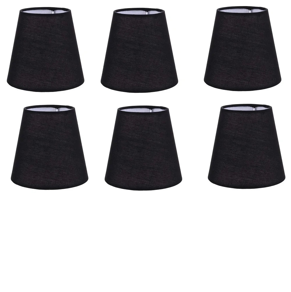 abat jour tissu noir moderne opacité toile chambre salon deco
