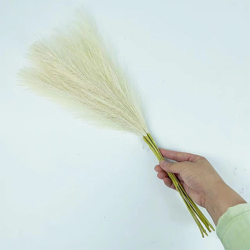 plumes artificielles noires épaisses décoration intérieure moderne élégante vase blanc 20 pièces soie