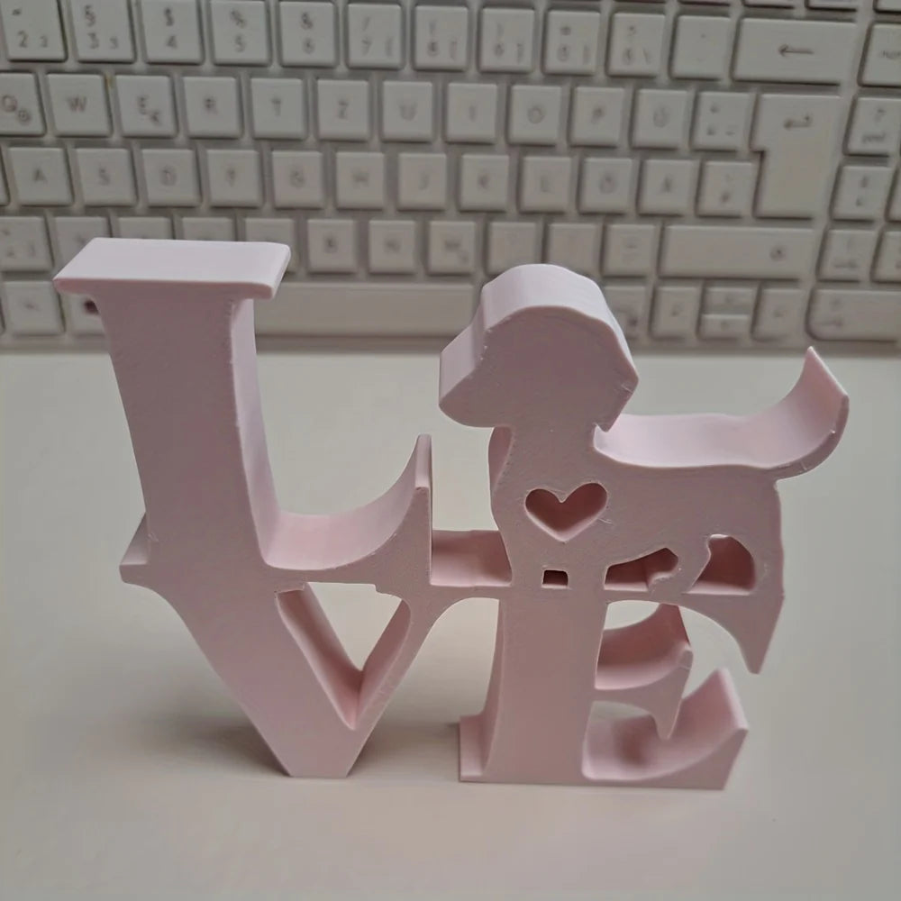 lampe moderne love chien cœur orange blanc rose noir decoration intérieur