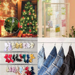 pinces tissu argentées modernes acier inoxydable 20pcs decoration intérieure