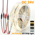 ruban led 24v 120led 5m 10m blanc doré gris moderne adhésif points lumineux uniformes