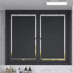 rideau enroulable noir tissu moderne ventouse 40x60cm 40x125cm 45x125cm