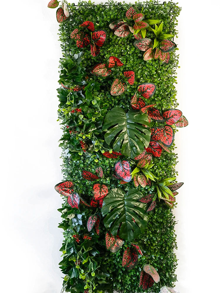 mur végétal artificiel feuillage dense plante décorative jardin extérieur intérieur décoration murale moderne vert