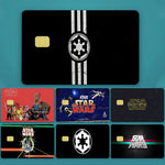 étui carte bancaire star wars logo noir rouge adhésif moderne stylisé billets protection porte