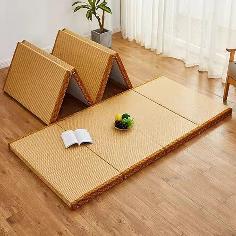 tapis sol fibre coco épais 3cm bordure brocart non glissant moderne traditionnel beigeclair