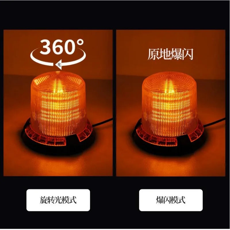lampe signalisation danger rouge bleu orange aimant led 360 rotation flashing strobo moderne sécuritéurgence