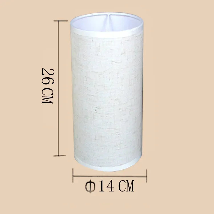 abat jour tissu texturé aspect lin table suspension moderne blanc beige clair marron foncé
