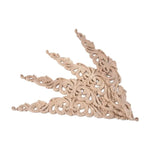 décalcomanie bois sculptée ornements floraux baroque adhésif décoration meuble non peinte 30cm 5,5cm