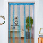 rideau decoratif boheme transparent suspendu maison mediteranneen couleurs variées