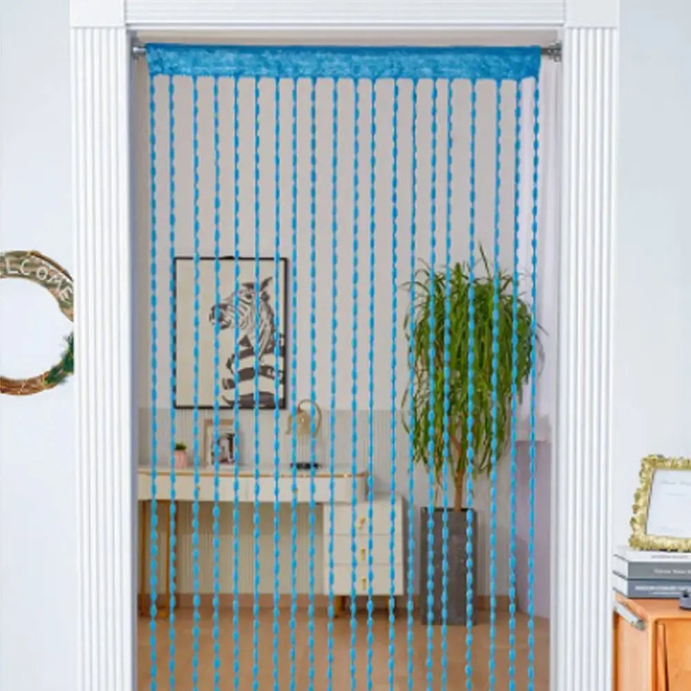 rideau decoratif boheme transparent suspendu maison mediteranneen couleurs variées