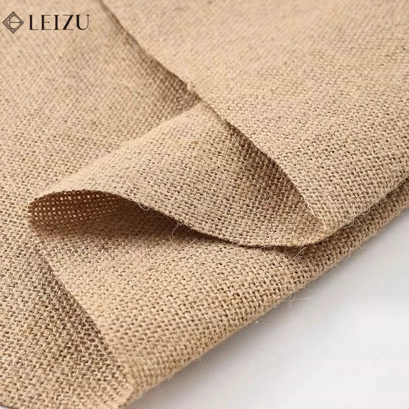 tissu jute beige clair rustique tissé poncé bricolage décoration festive naturelle opaques matériaux