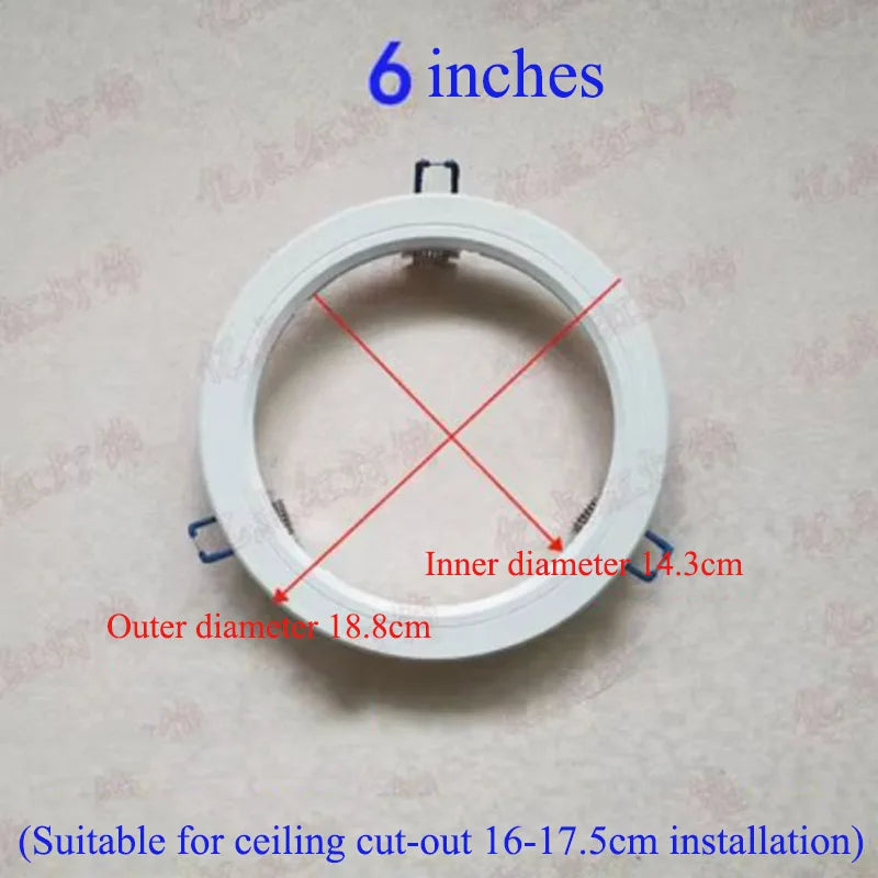 anneau réduction spot led blanc moderne cadre extérieur éclairage intérieur moderne