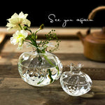 vase transparent moderne verre rouge jaune vert orange bleu intérieur fleur pot decoration