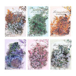 décorations florales vintage adhésives fleurs motifs floraux divers opaques romantiques set 30 pièces