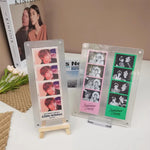 cadre photo acrylique transparent moderne minimaliste métalliques cartes photo cd kpop