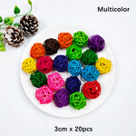 décoration artisanale boules coeurs rotin multicolores tressées anniversaire mariage festive