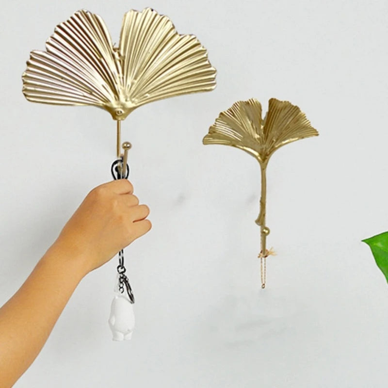 porte clés feuilles dorées moderne vert ornemental décoration chambre vert doré