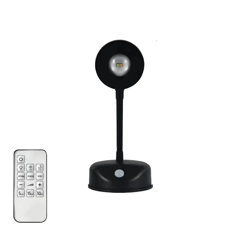 veilleuse murale mouvement led recharge usb télécommande blanc noir moderne minimaliste