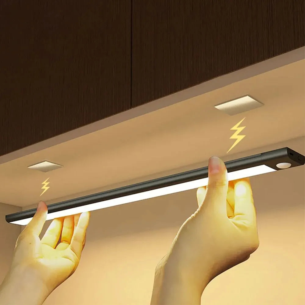 lampe led rechargeable adhésive 10cm 20cm 30cm 40cm 50cm blanc moderne éclairage intérieur urgence