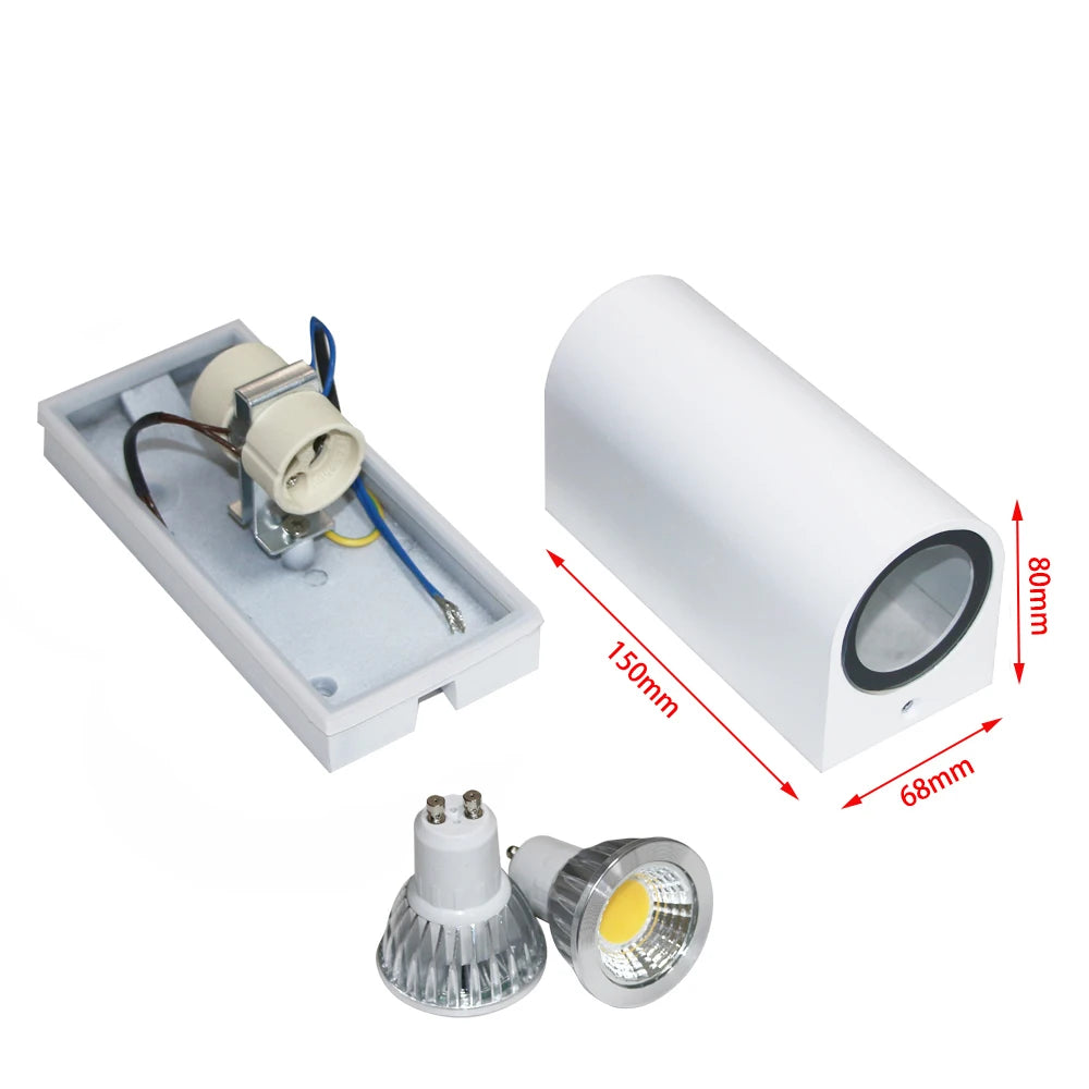 applique murale led moderne noir blanc 80x80 150x80 flux 249 2000 lumens.gca