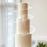 supports gâteau étages spirales transparentes pliables décoration pâtisserie mariage