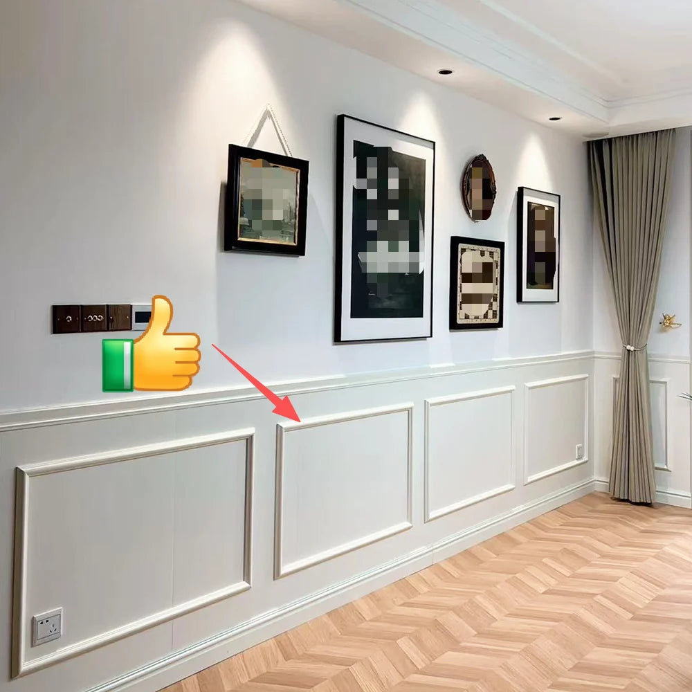 moulures decoratives resine blanc modernes adhésives mur fond plinthe profiles lisses opaques