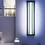 lampe murale moderne led ip65 acier inoxydable noir beige 16x30 16x45 16x60 16x75