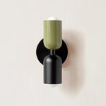 applique murale moderne led noir rouge verte minimaliste fixee mur éclairage cuisine salle manger