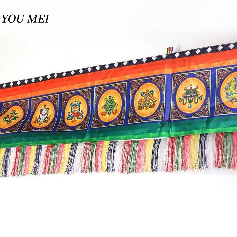 foulard ethnique motifs traditionnels franges colorées bleu vert orange jaune