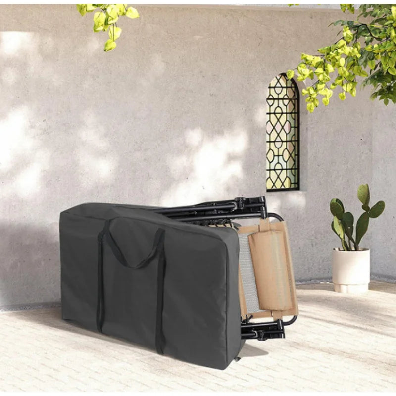 sac rangement polyester réutilisable tables pliantes noir gris utilitaire voyage