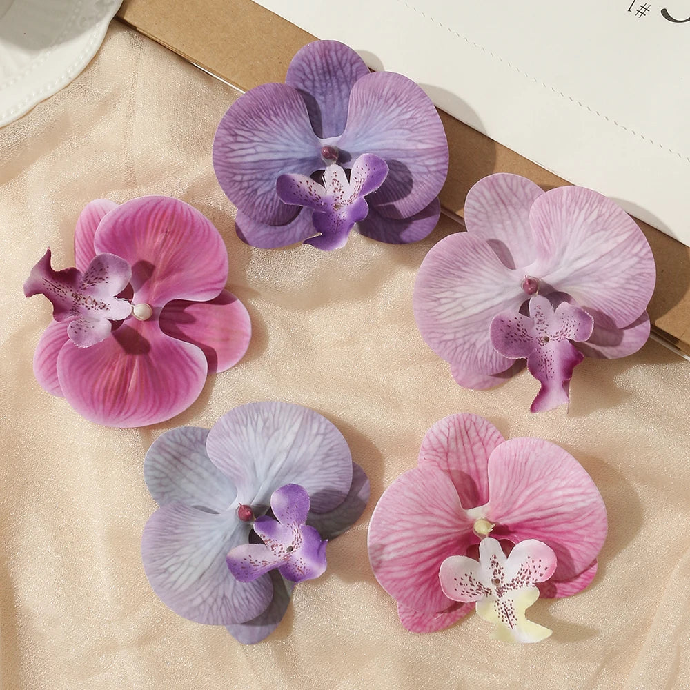 fleurs artificielles orchidées clips décoration mariage intérieur composition florale maison