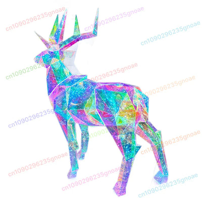 Renne lumineux LED couleur changeante décoration vitrine Noël