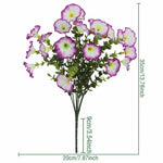 bouquet artificiel violet vert moderne décoration intérieur vase beige feuilles vertes anniversaire mariage