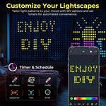 rideau lumineux led multicolore waterproof synchronisation musicale diy moderne