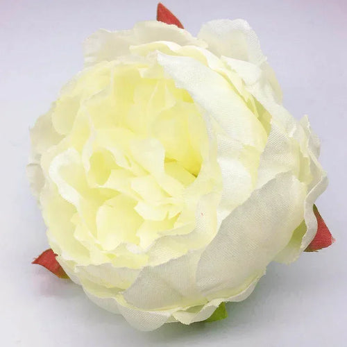 fleur artificielle pivoine réaliste feuilles vertes décoration mariage scrapbooking fête maison