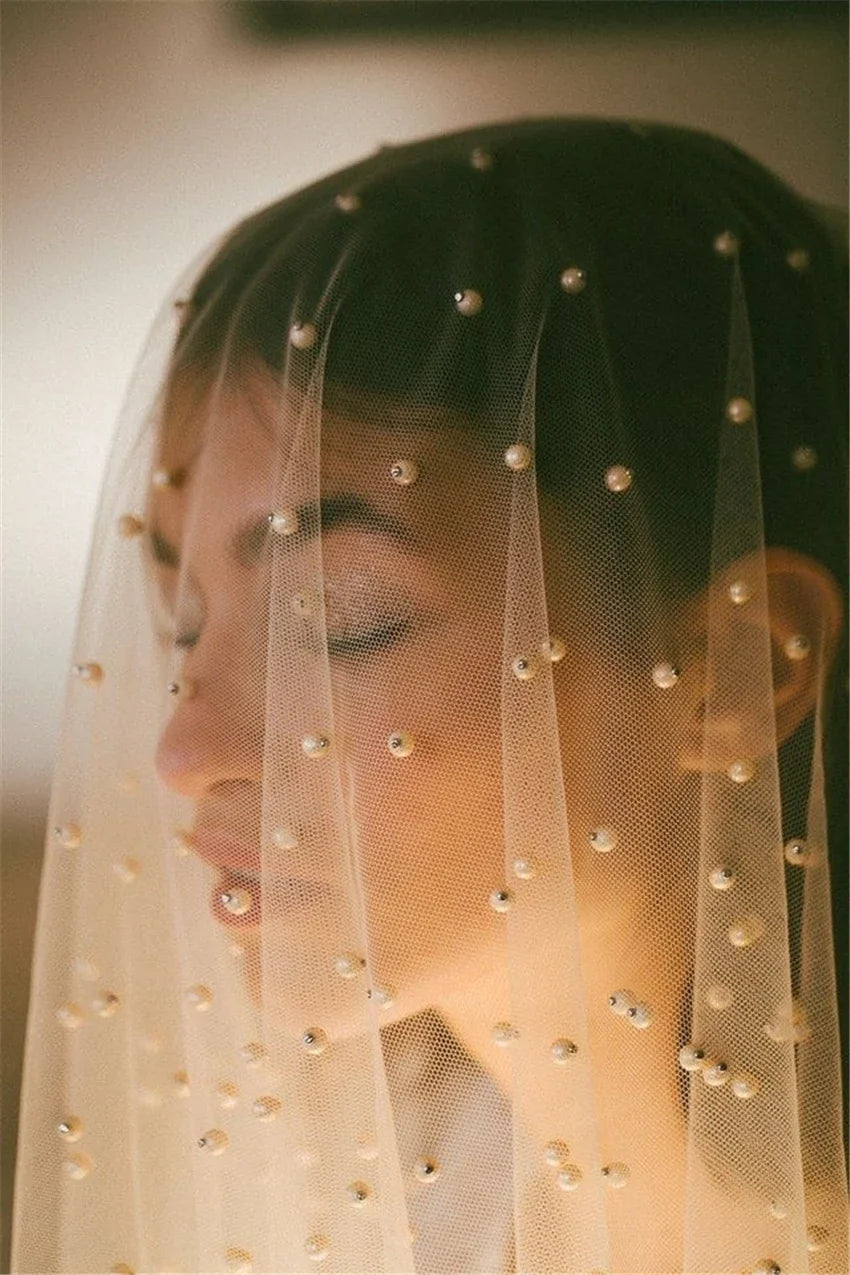 voile mariée blanc deux couches peigne mariage classique long