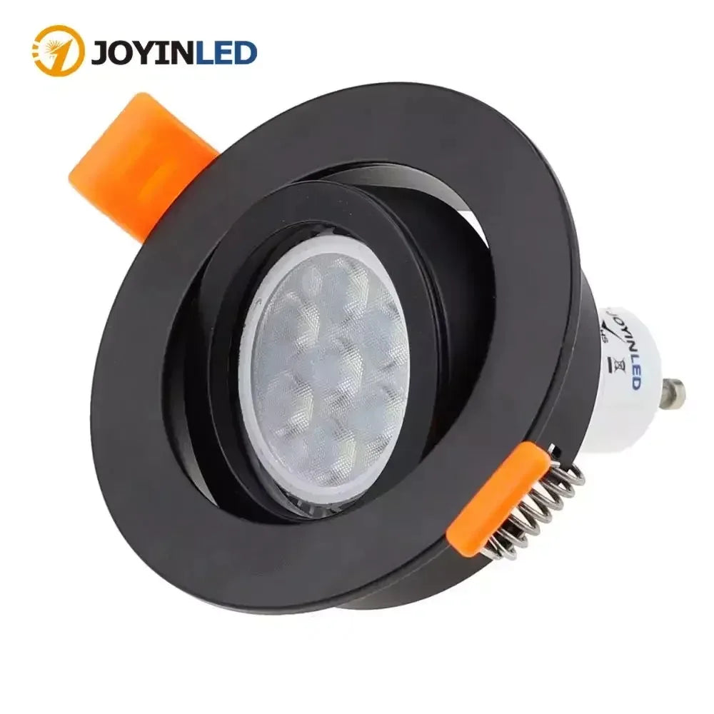 encastrable led spot lumière argent noir blanc chambre moderne ampoûle câble aluminium downlight