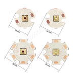 diodes led 20w blanc cuivre imprimées symboles circulaires lampe poche extérieure