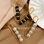 broches ornementales strass classiques élégantes clips or noires rouges